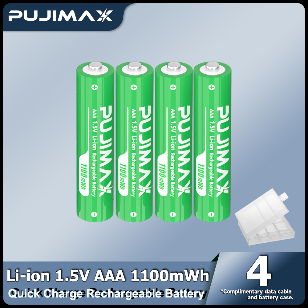 ถ่านชาร์จได้ AAA 1.5V 1100mWh (Type-C)