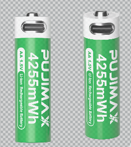 ถ่านชาร์จได้ AA 1.5V 4255mWh (Type-C) รุ่นใหม่